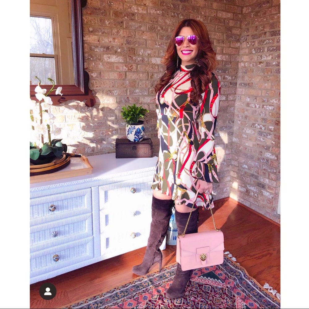 Zara Dress with Double Ruffle Bell Sleeve